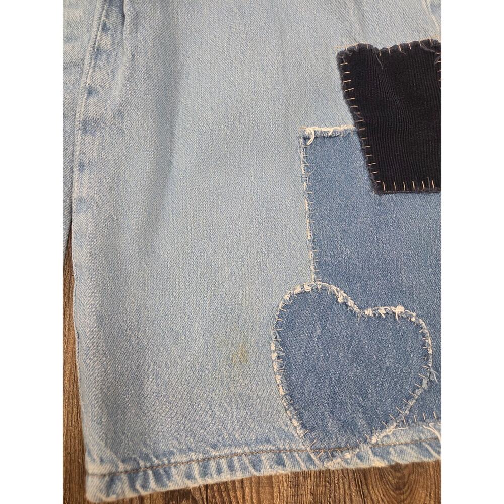 BDG Urban Outfitters Patchwork Wide Leg Puddle Jeans Skater 26" Waist - Picture 3 of 8